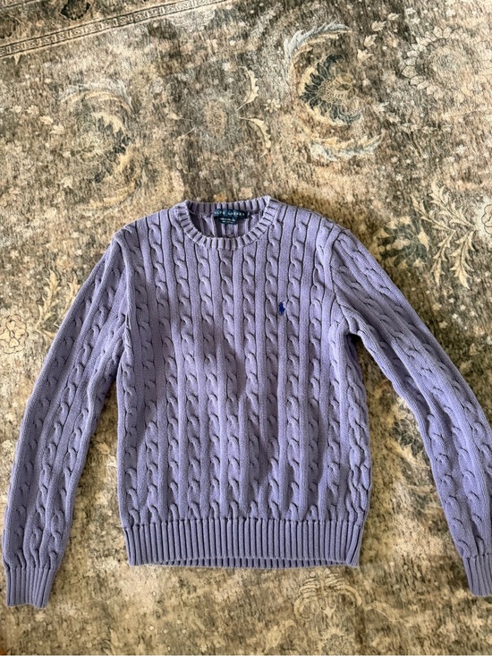 Ralph Lauren Other - Ralph Lauren Lavender Cable Knit Crewneck Sweater